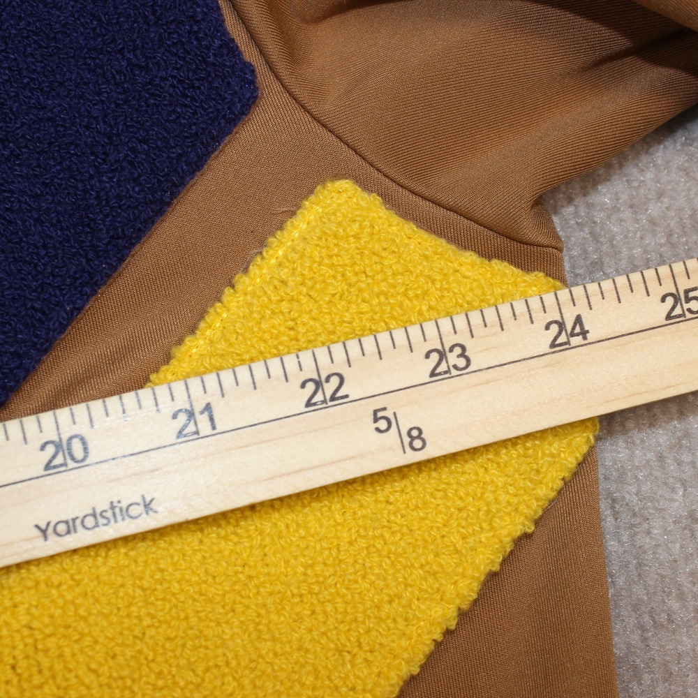 Makobi Mens XL Tracksuit Set Tan Camel Multi Color Stripe Zip Jacket Pants M2757 - Picture 6 of 16